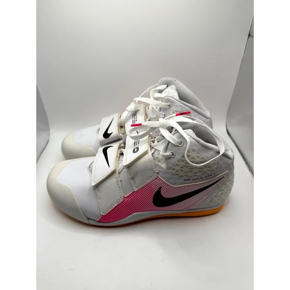 Nike Zoom Javelin Elite 3‎ AJ8119-101 Mens 9.5 White Pink Track & Field Shoes